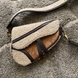 Fleece Crossbody Mini Purse